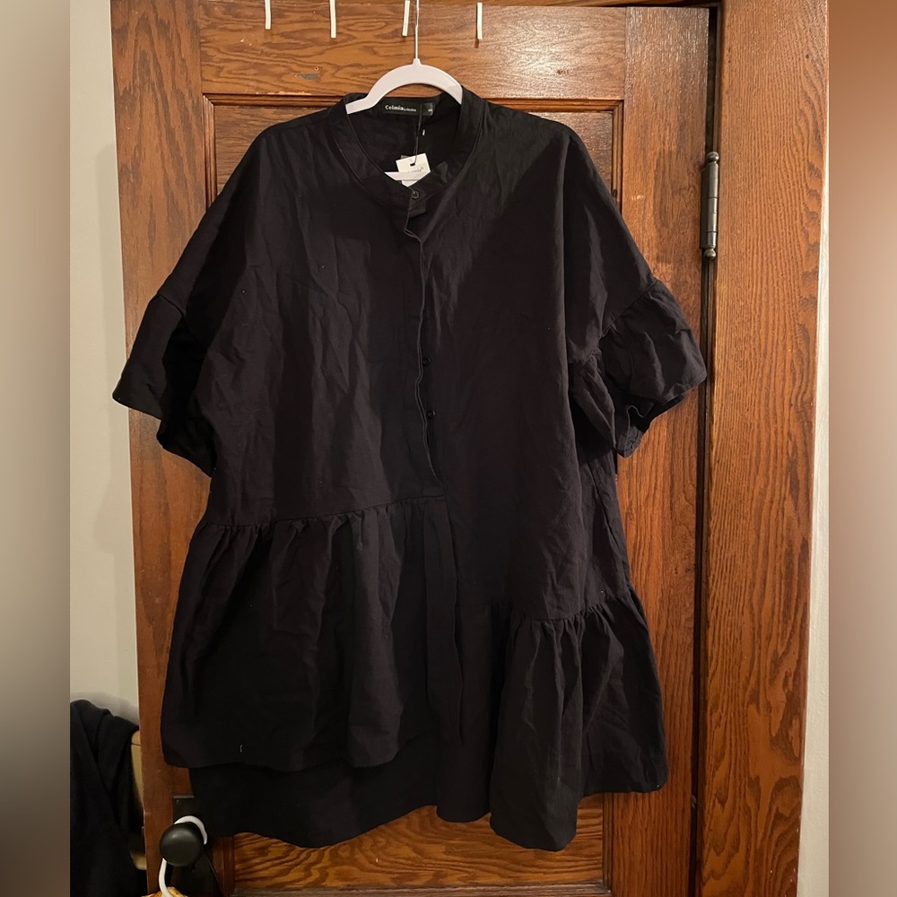 Black Button Up Blouse